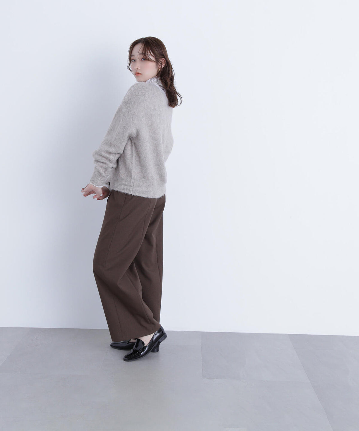 2wayヘアリーカーディガン＊