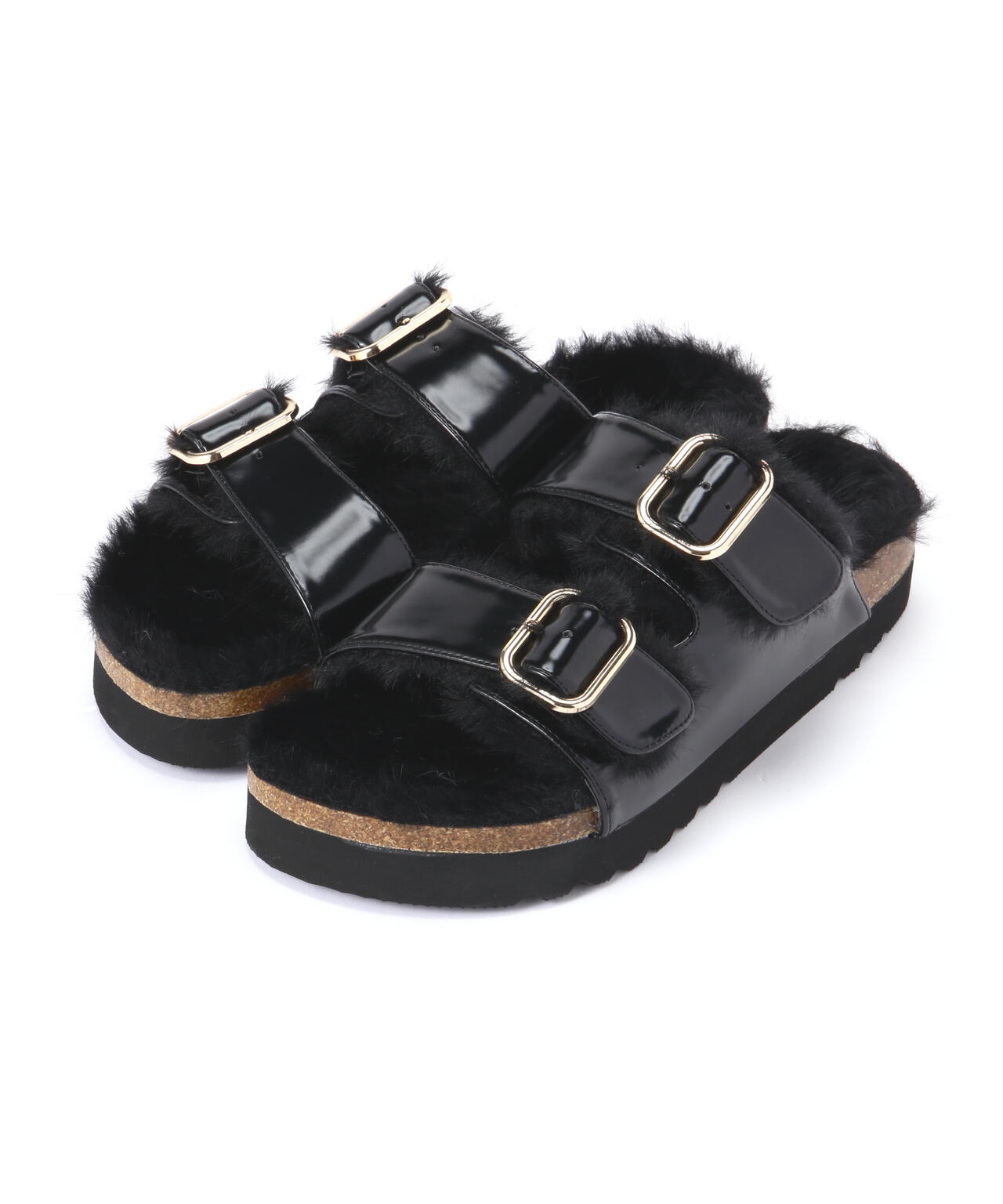 ファーフットベッドサンダル*