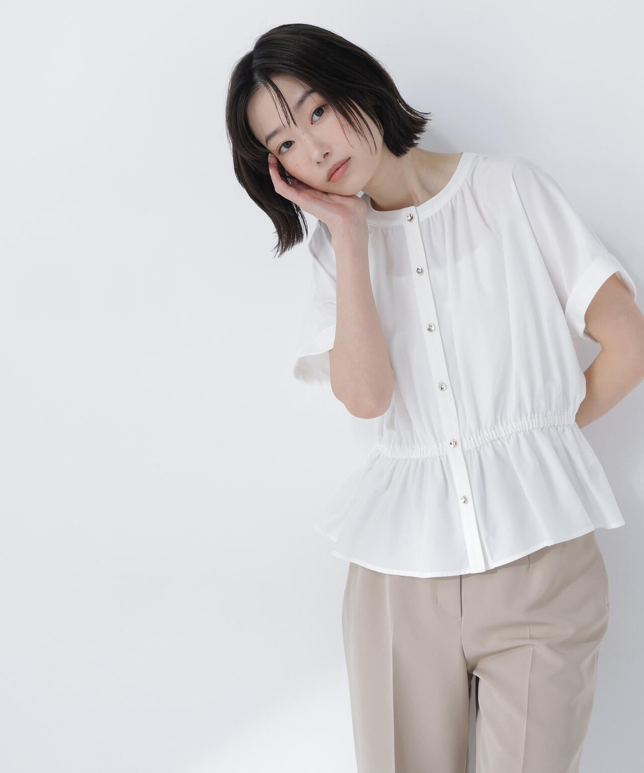 ＜ちょうど、いい服＞きゅっとふわっと。全部盛りブラウス