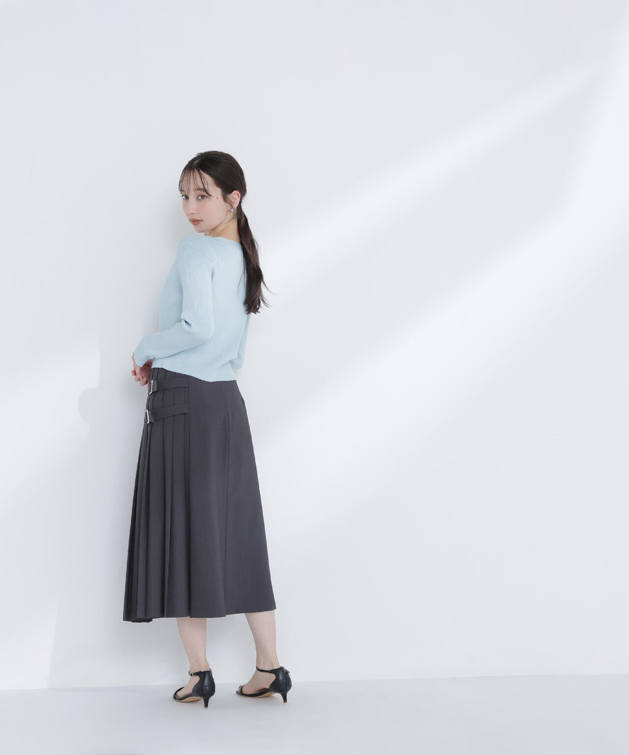 ＜Oggi.jp掲載＞サイドプリーツスカート