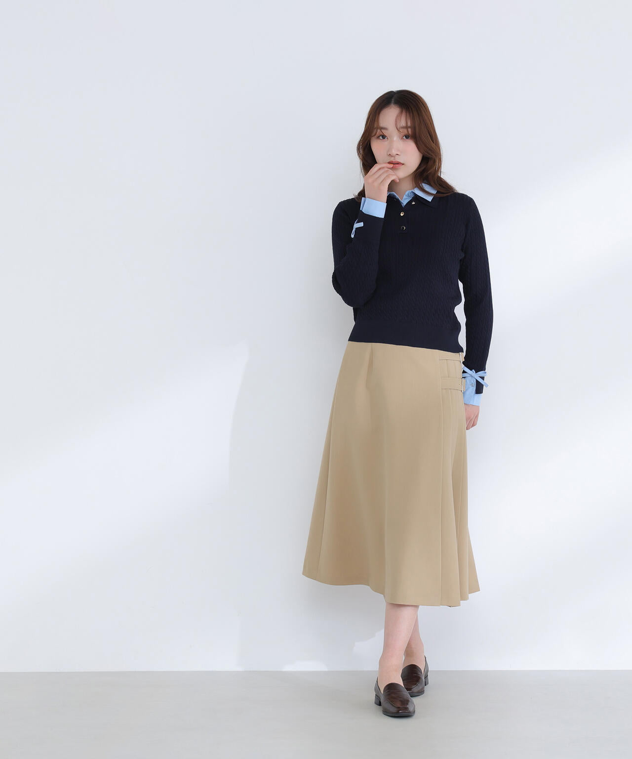 ＜Oggi.jp掲載＞サイドプリーツスカート