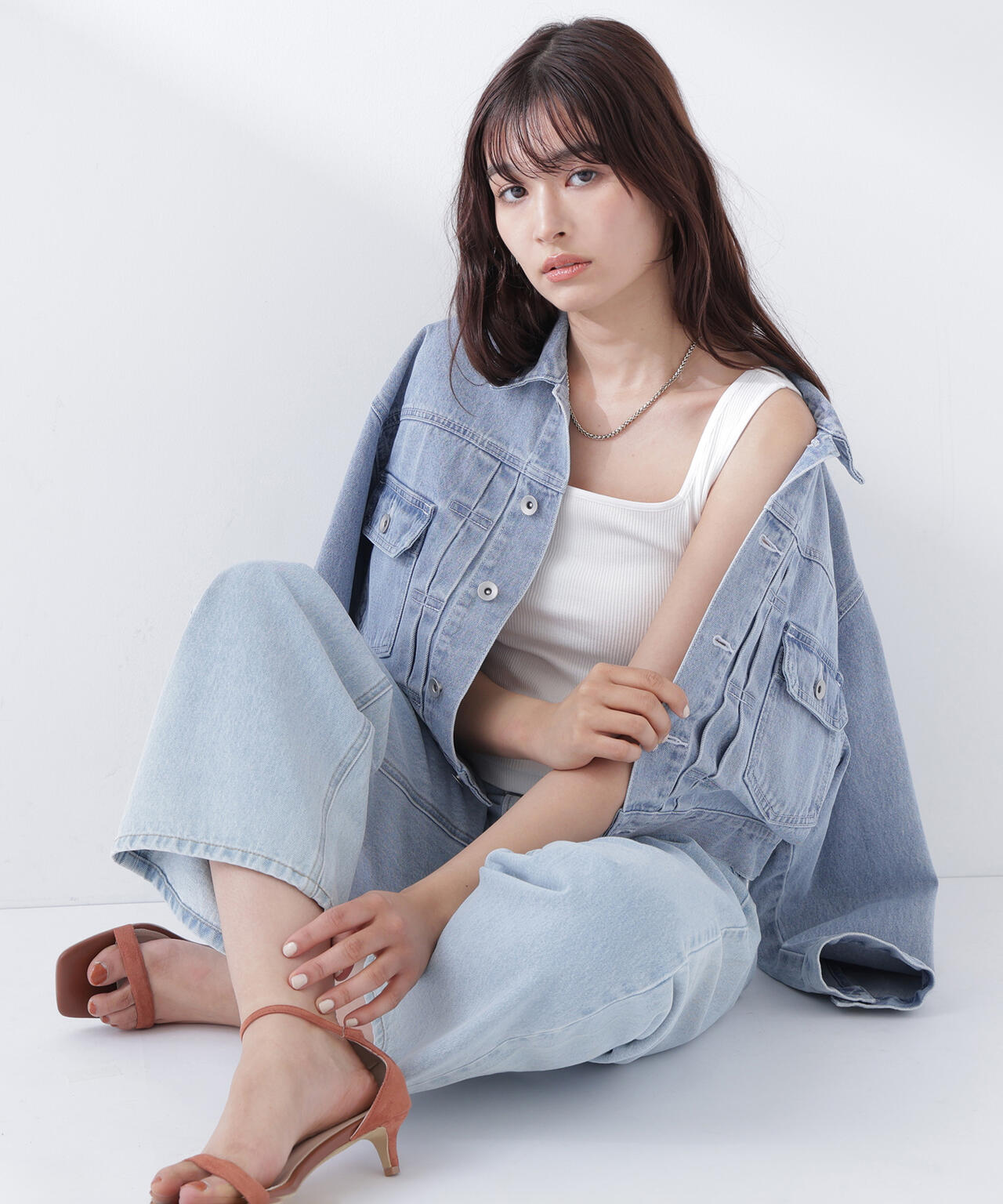 ショートデニムジャケット