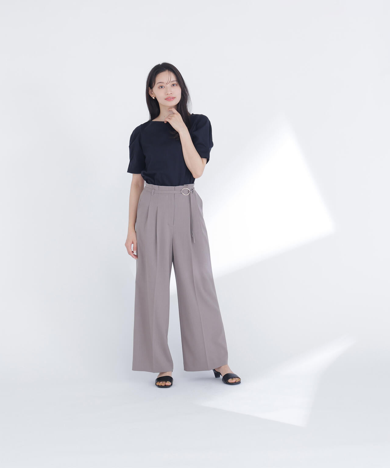 ベーシックTシャツ フォルムスリーブ