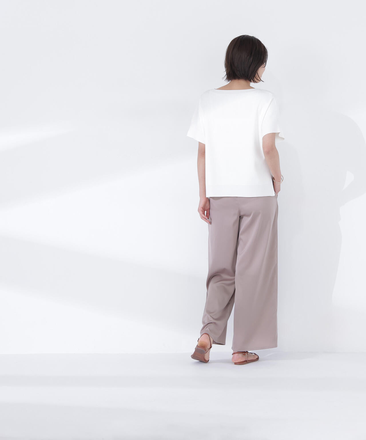 ＜sweet掲載＞総針ベーシック Vネックニット