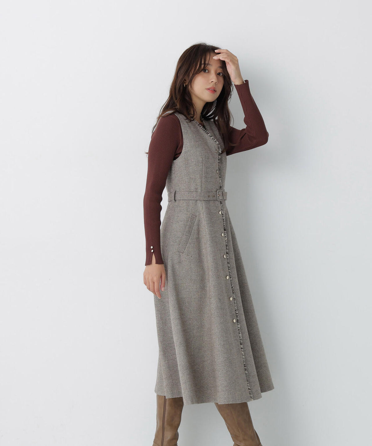 ＜ちょうど、いい服＞“あの人、素敵” ツイーディーワンピース