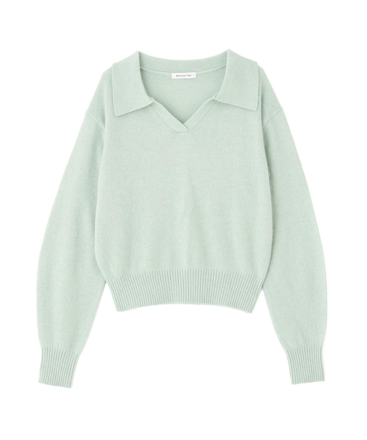 ＜WEB限定カラー：ライトグリーン＞＜ちょうど、いい服＞品よく、ゆるく。スキッパーニット