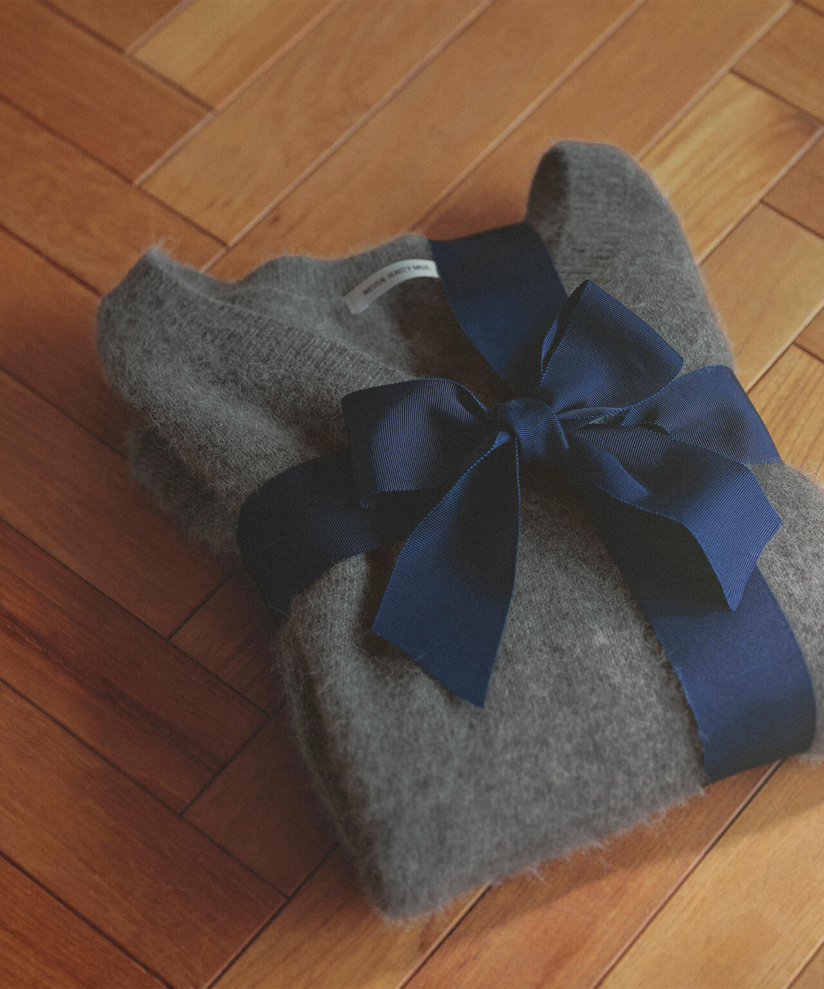 ＜WEB限定カラー：ピンク＞＜ちょうど、いい服＞柔らか、ほおずりフォックス混ニット