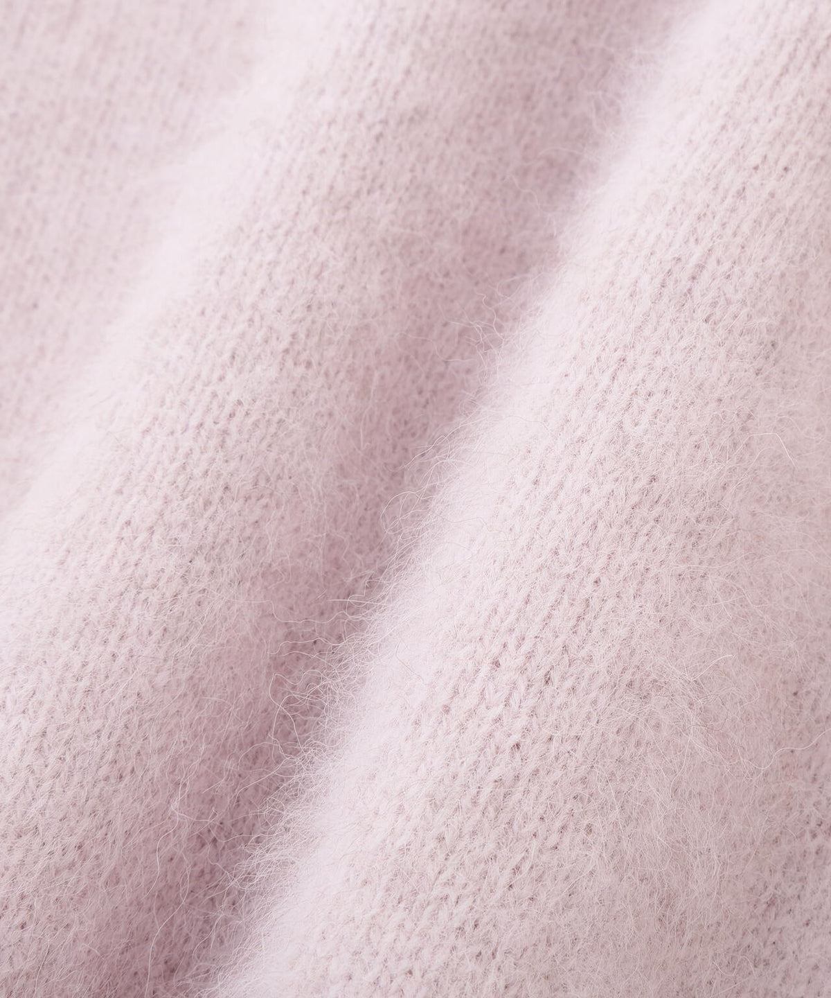 ＜WEB限定カラー：ピンク＞＜ちょうど、いい服＞柔らか、ほおずりフォックス混ニット