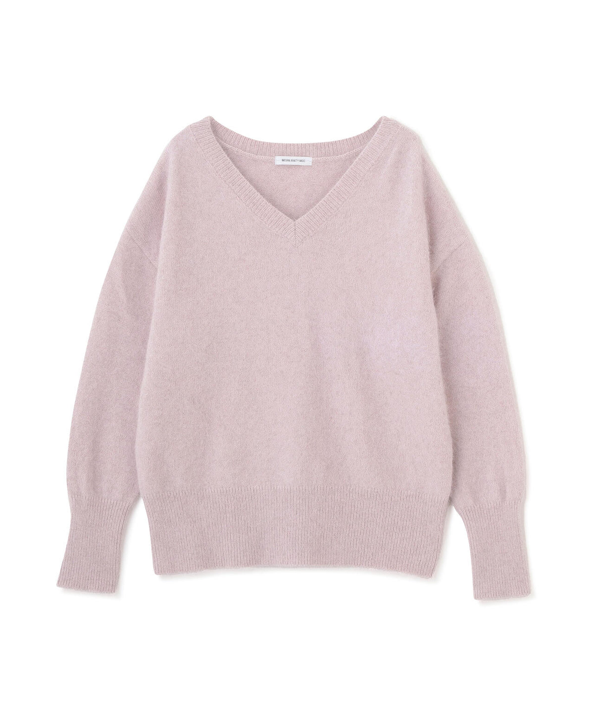 ＜WEB限定カラー：ピンク＞＜ちょうど、いい服＞柔らか、ほおずりフォックス混ニット