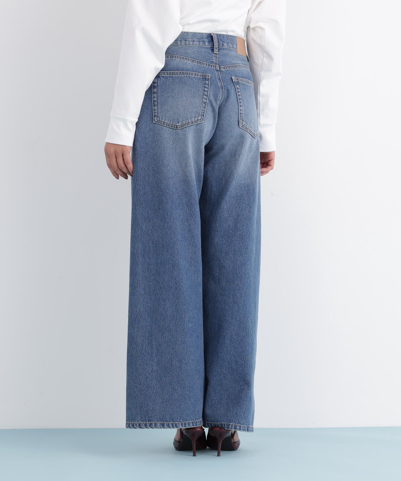 バギーデニムパンツ