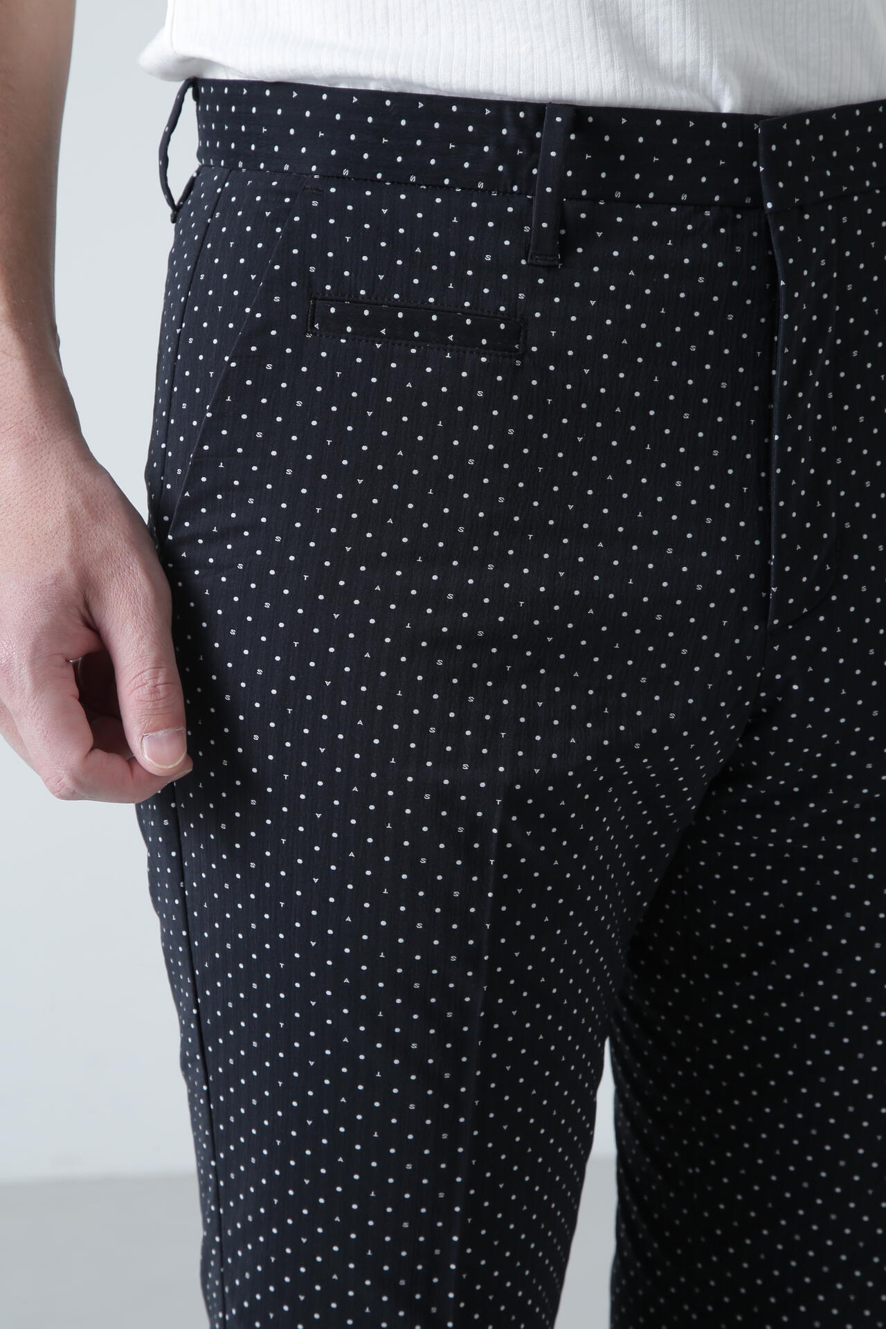 ピンドットロゴジャガードパンツ (MENS)
