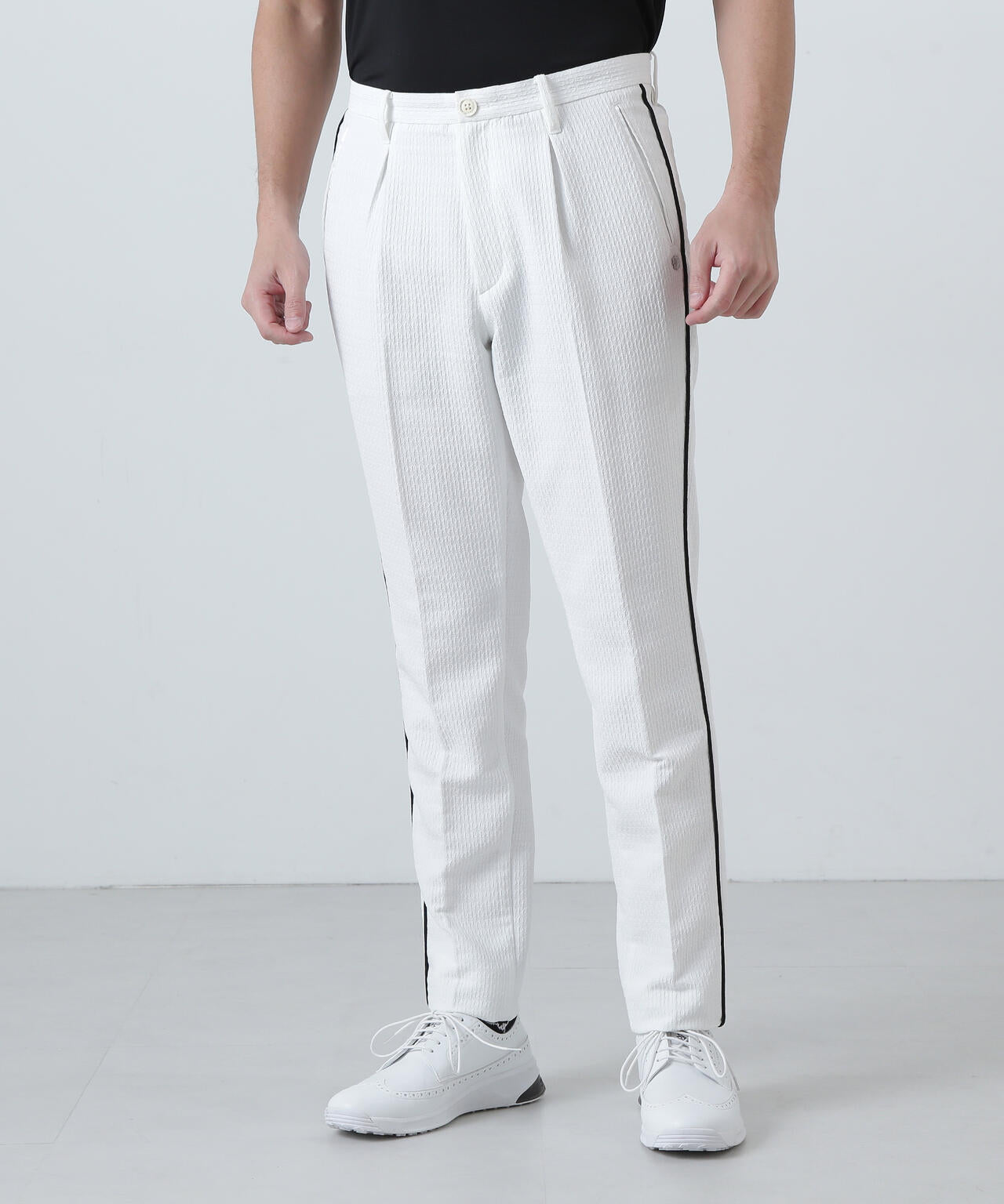 ハンドトゥースジャガードパンツ (MENS)