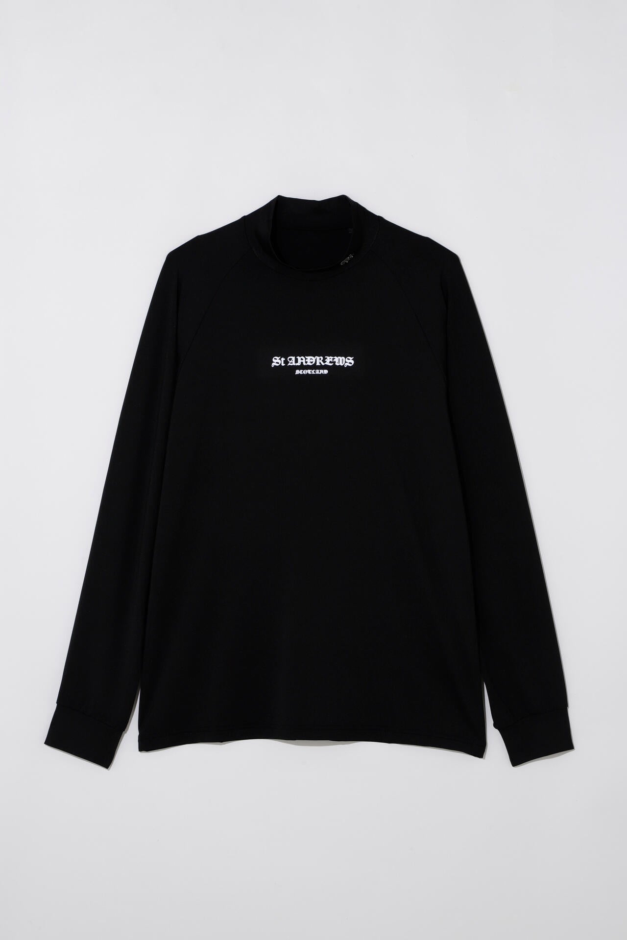カチオンポリエステルベア天長袖ハイネックカットソー (MENS)