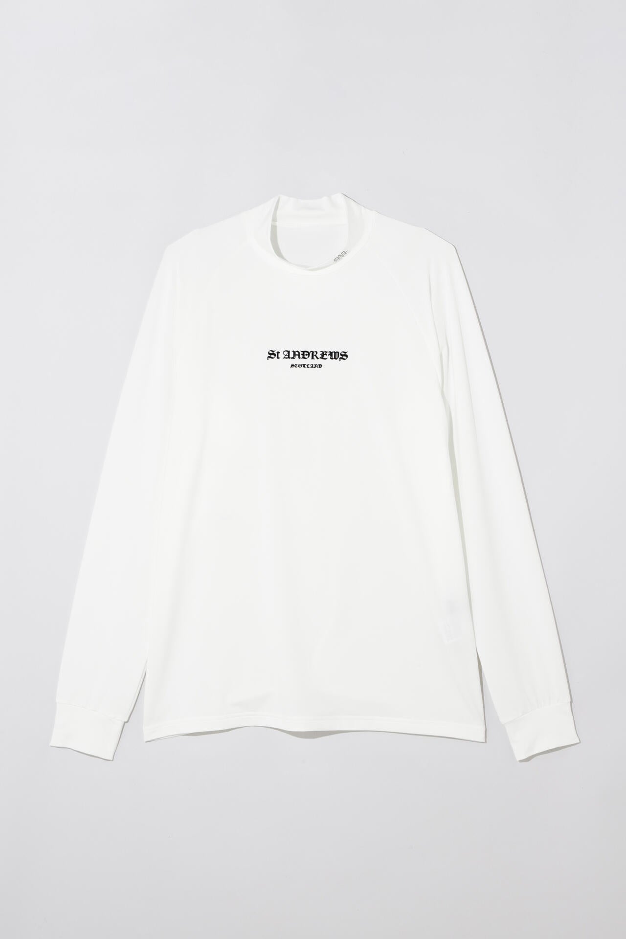 カチオンポリエステルベア天長袖ハイネックカットソー (MENS)