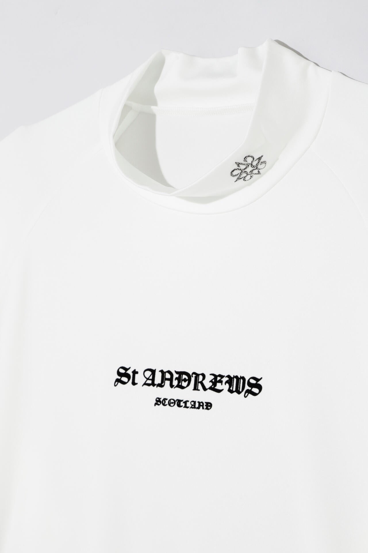 カチオンポリエステルベア天長袖ハイネックカットソー (MENS)