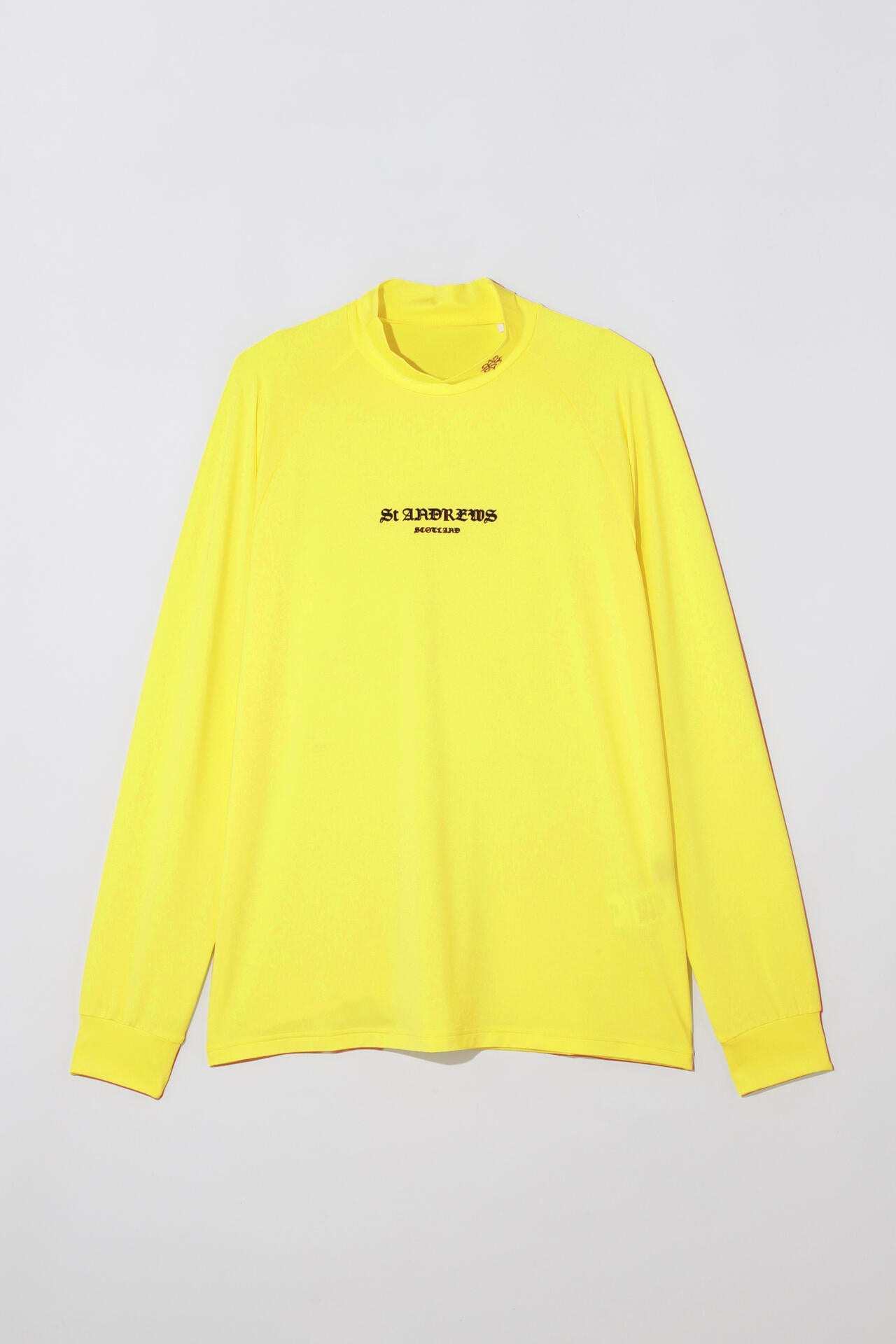 カチオンポリエステルベア天長袖ハイネックカットソー (MENS)