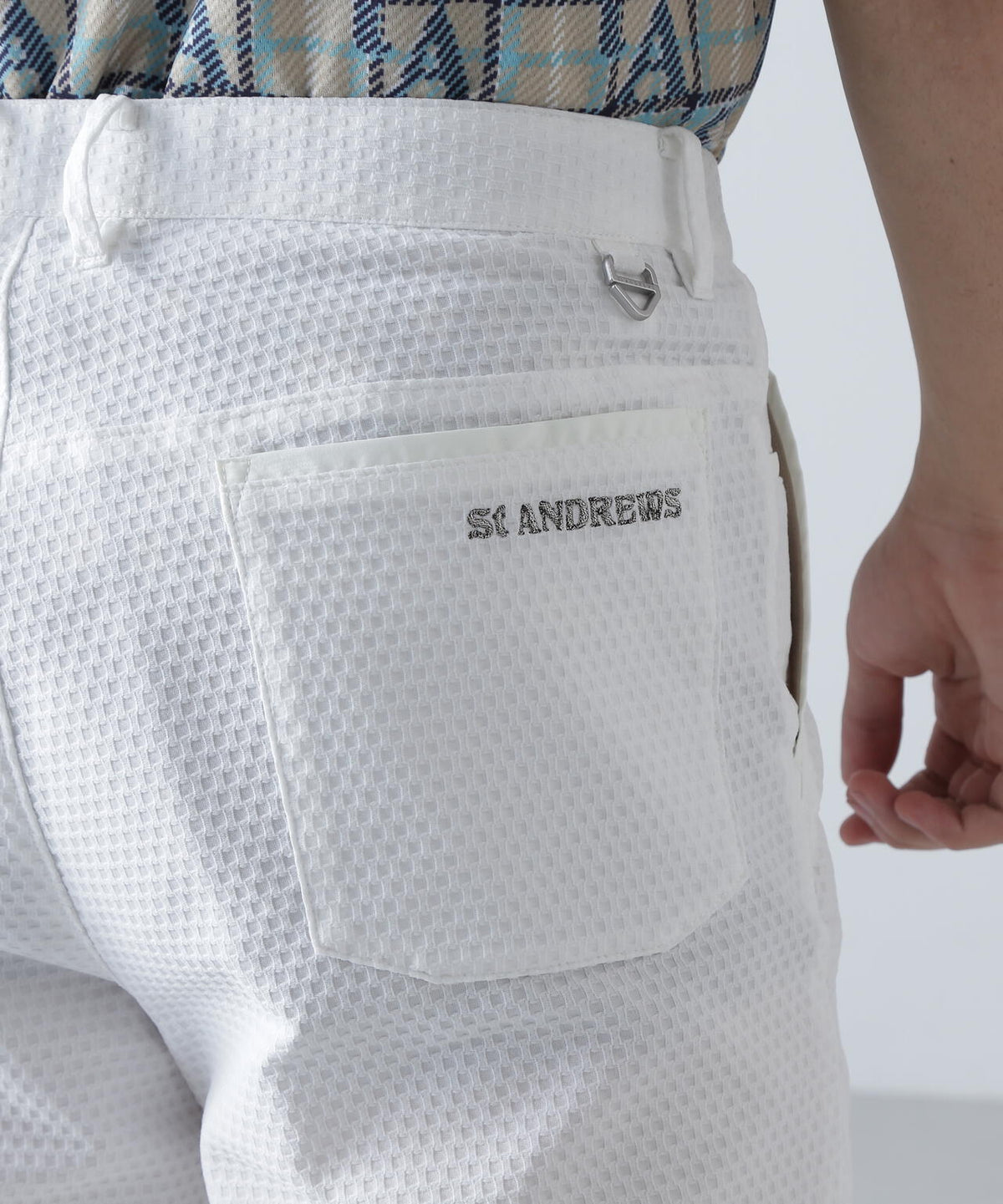 サッカージオメトリックジャガードパンツ (MENS)
