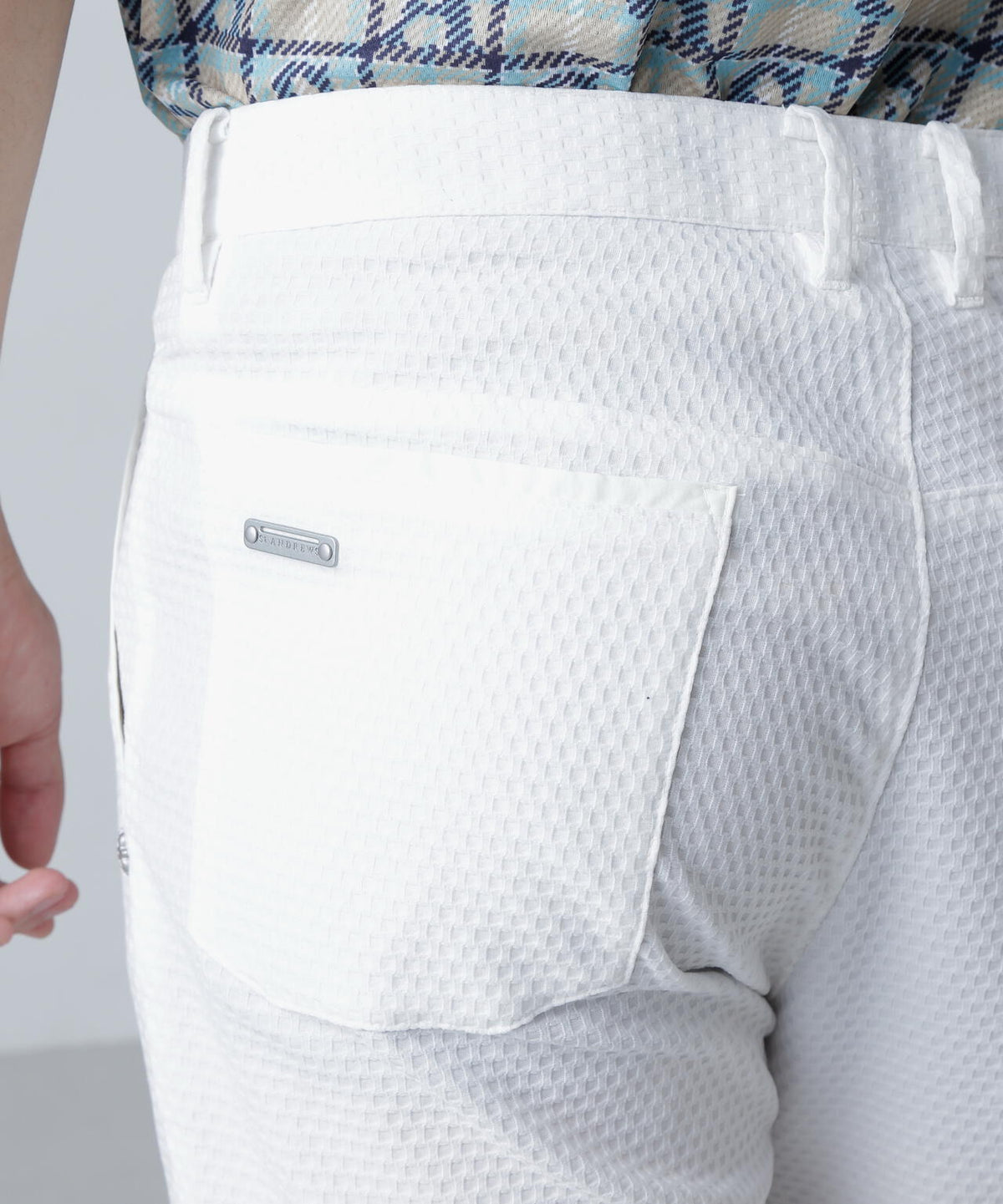 サッカージオメトリックジャガードパンツ (MENS)