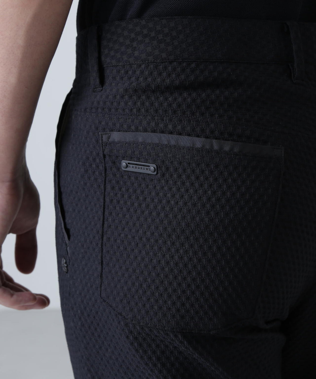 サッカージオメトリックジャガードパンツ (MENS)