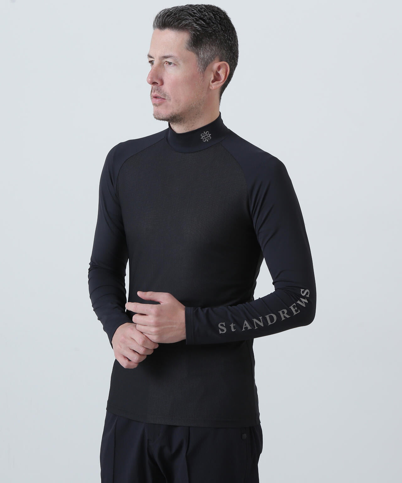 ツインコットUV×SUNPROFITメッシュ長袖ハイネックインナー (MENS)