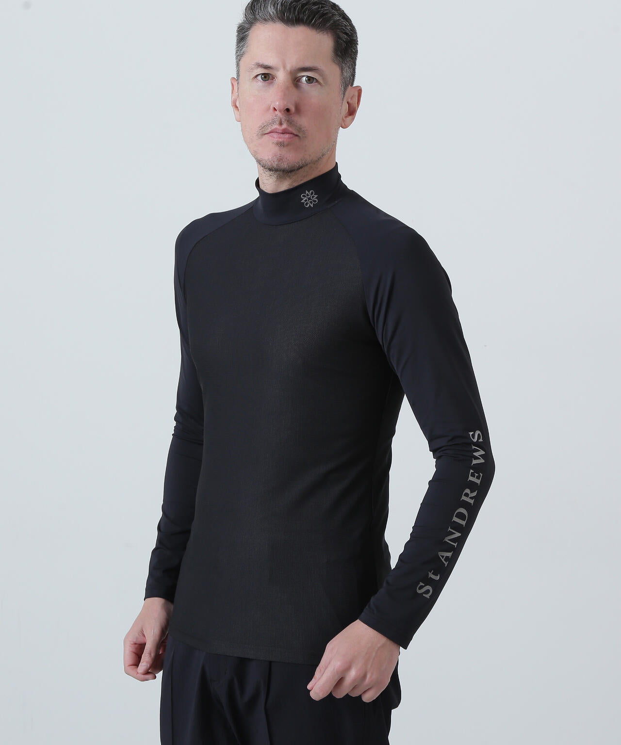 ツインコットUV×SUNPROFITメッシュ長袖ハイネックインナー (MENS)