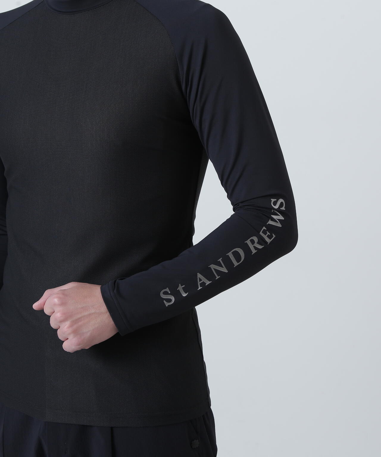 ツインコットUV×SUNPROFITメッシュ長袖ハイネックインナー (MENS)