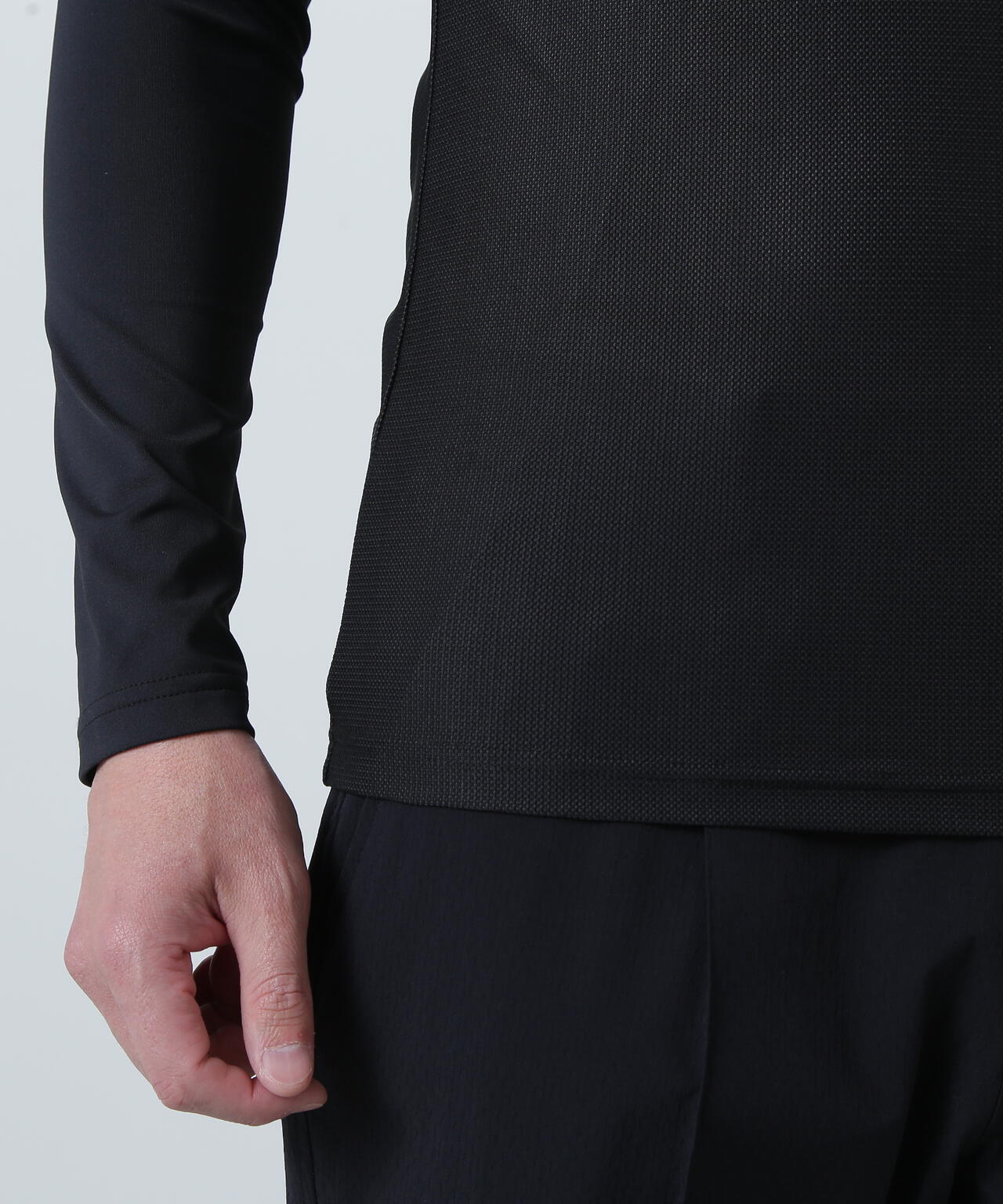 ツインコットUV×SUNPROFITメッシュ長袖ハイネックインナー (MENS)