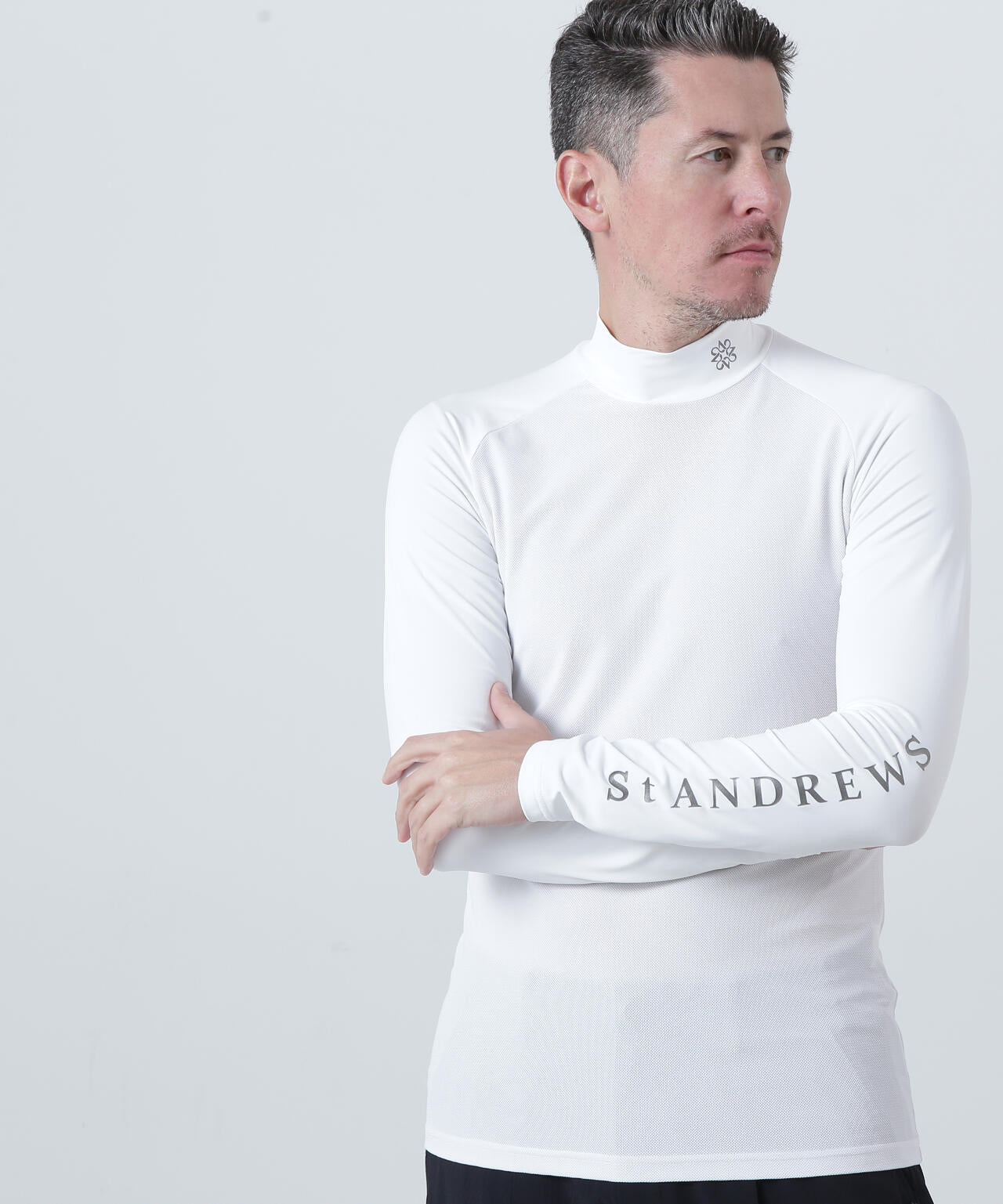 ツインコットUV×SUNPROFITメッシュ長袖ハイネックインナー (MENS)
