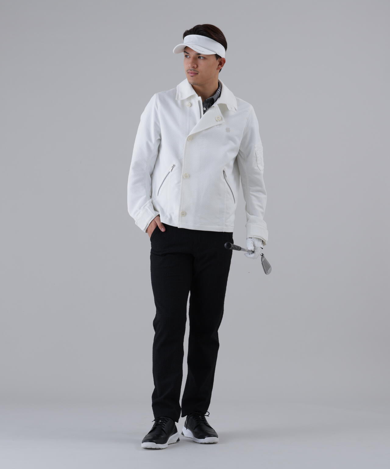 【防風】幾何学ジャガードブルゾン (MENS)