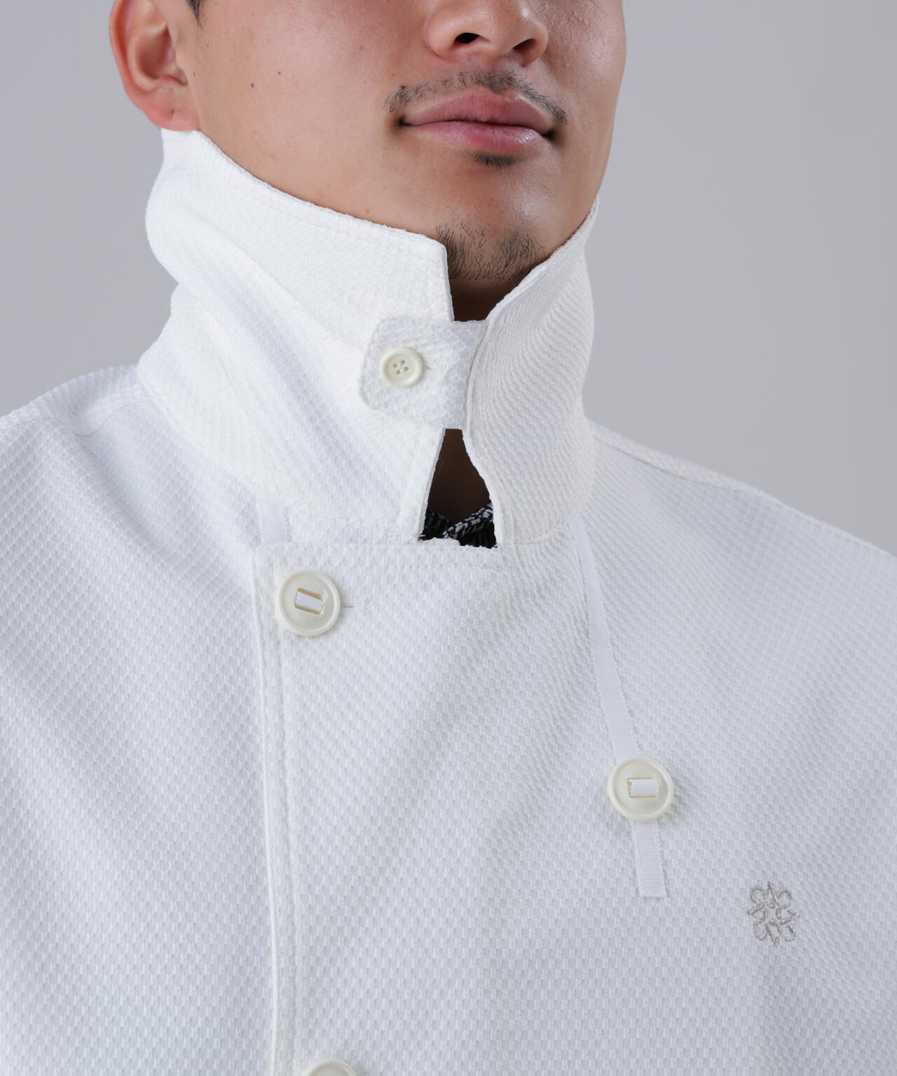 【防風】幾何学ジャガードブルゾン (MENS)