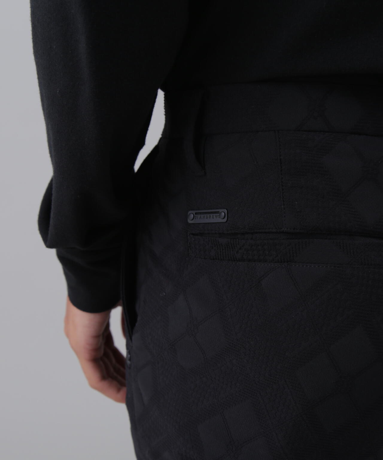 バイアスチェックジャガードパンツ (MENS)