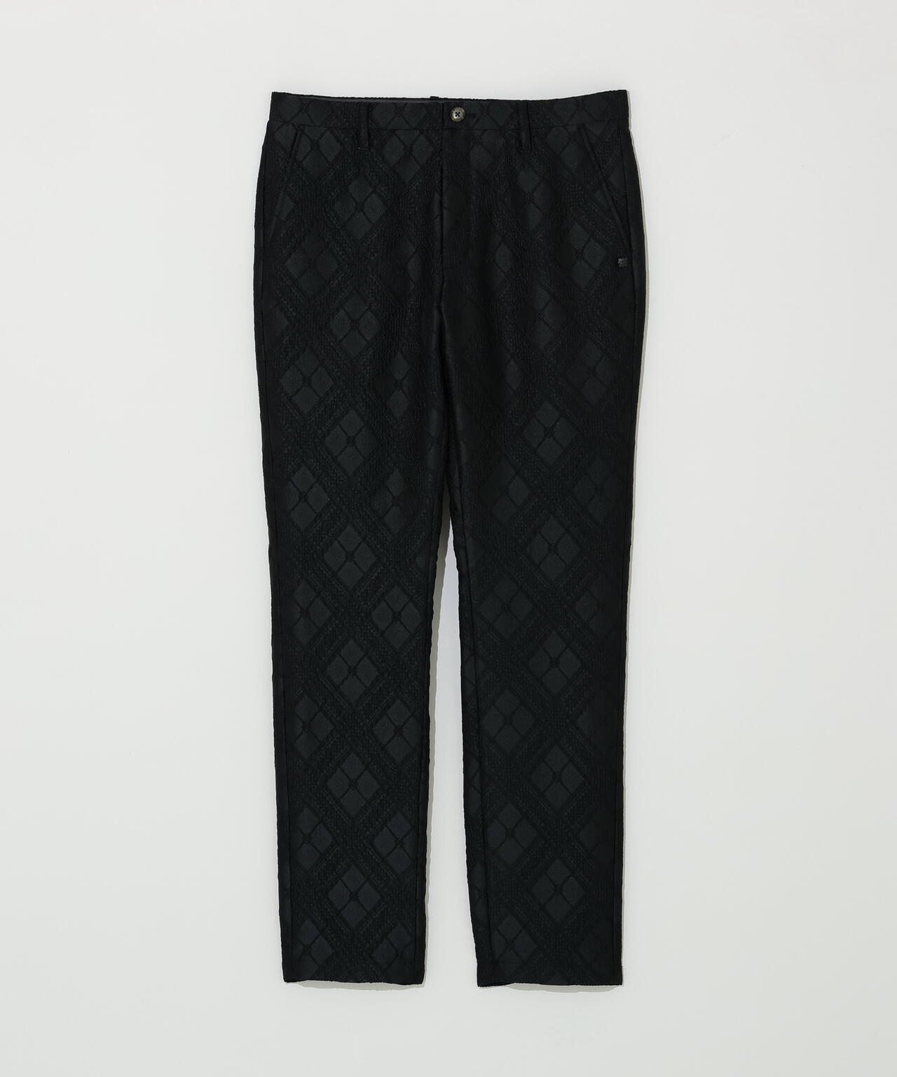 バイアスチェックジャガードパンツ (MENS)