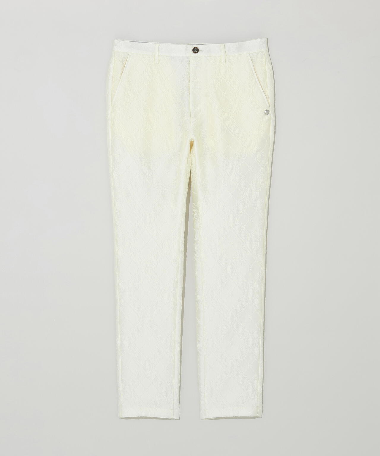 バイアスチェックジャガードパンツ (MENS)