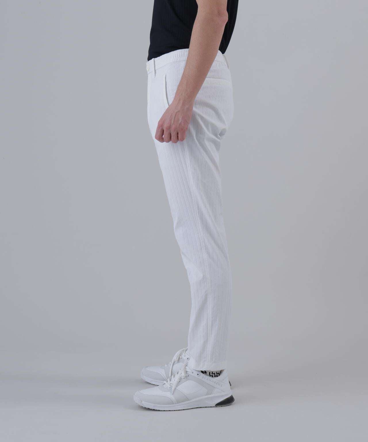 【ストレッチ】ドビーストライプパンツ (MENS)