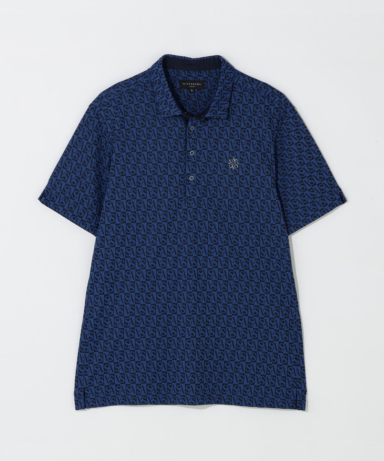 SAスクエアジャガード半袖シャツ (MENS)