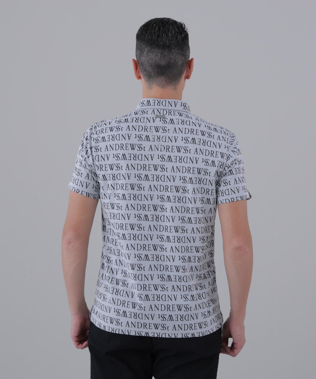 ダブルロゴジャガード半袖シャツ (MENS)