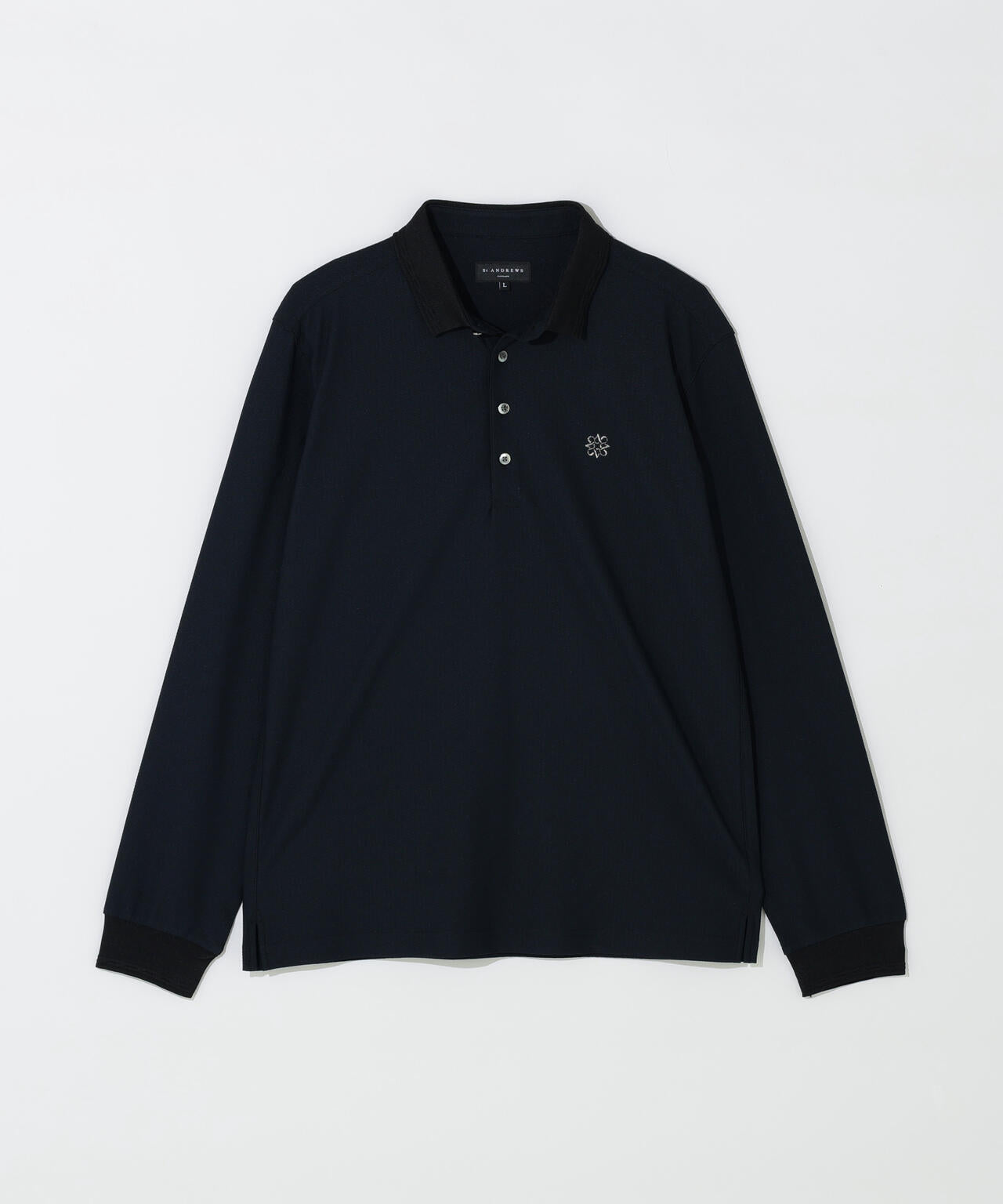 【吸水速乾】【UVカット】SPX裏使いジャガード長袖ポロ (MENS)
