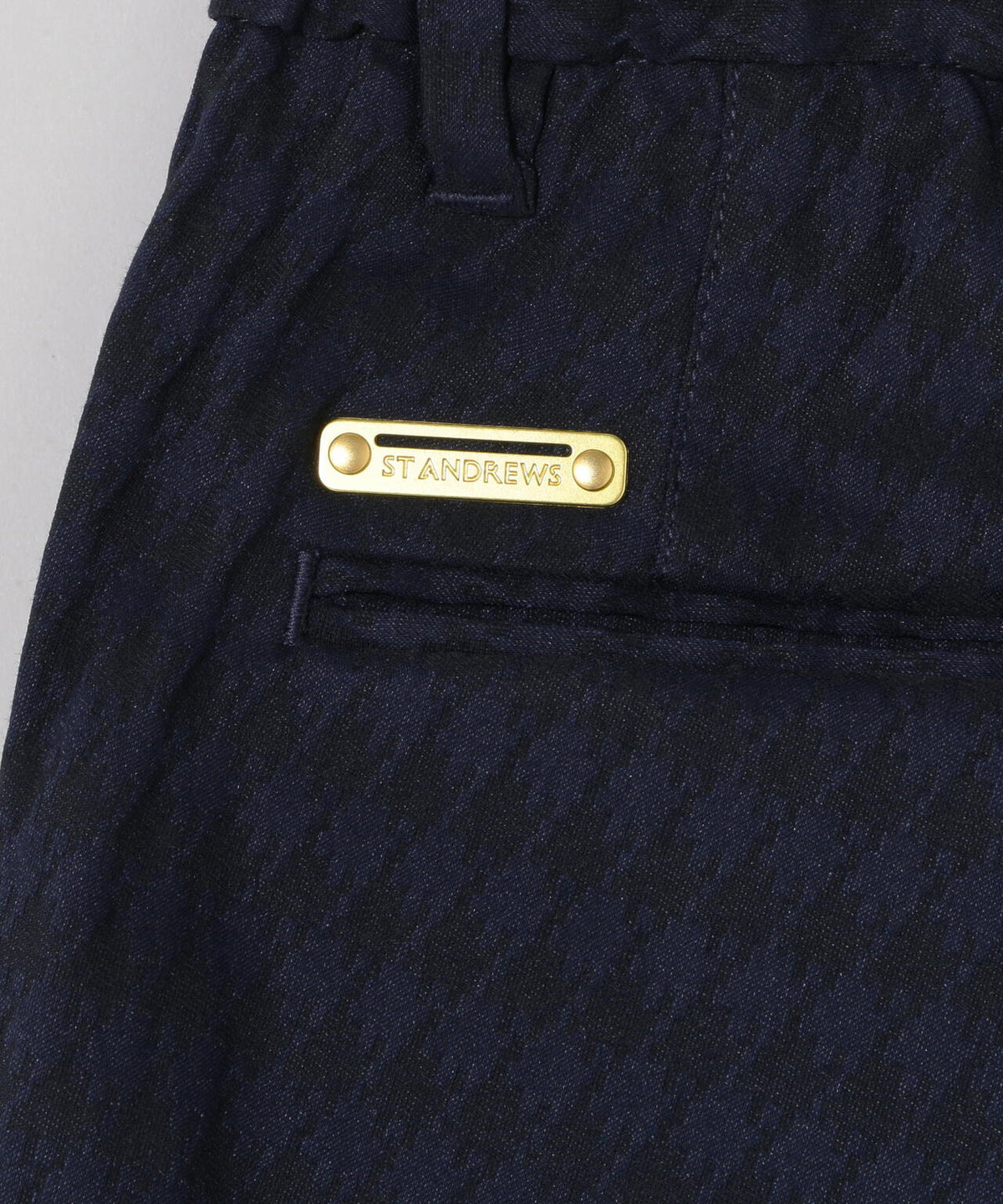 [THE OLD COURSE][ストレッチ] 千鳥ジャガードパンツ (MENS)