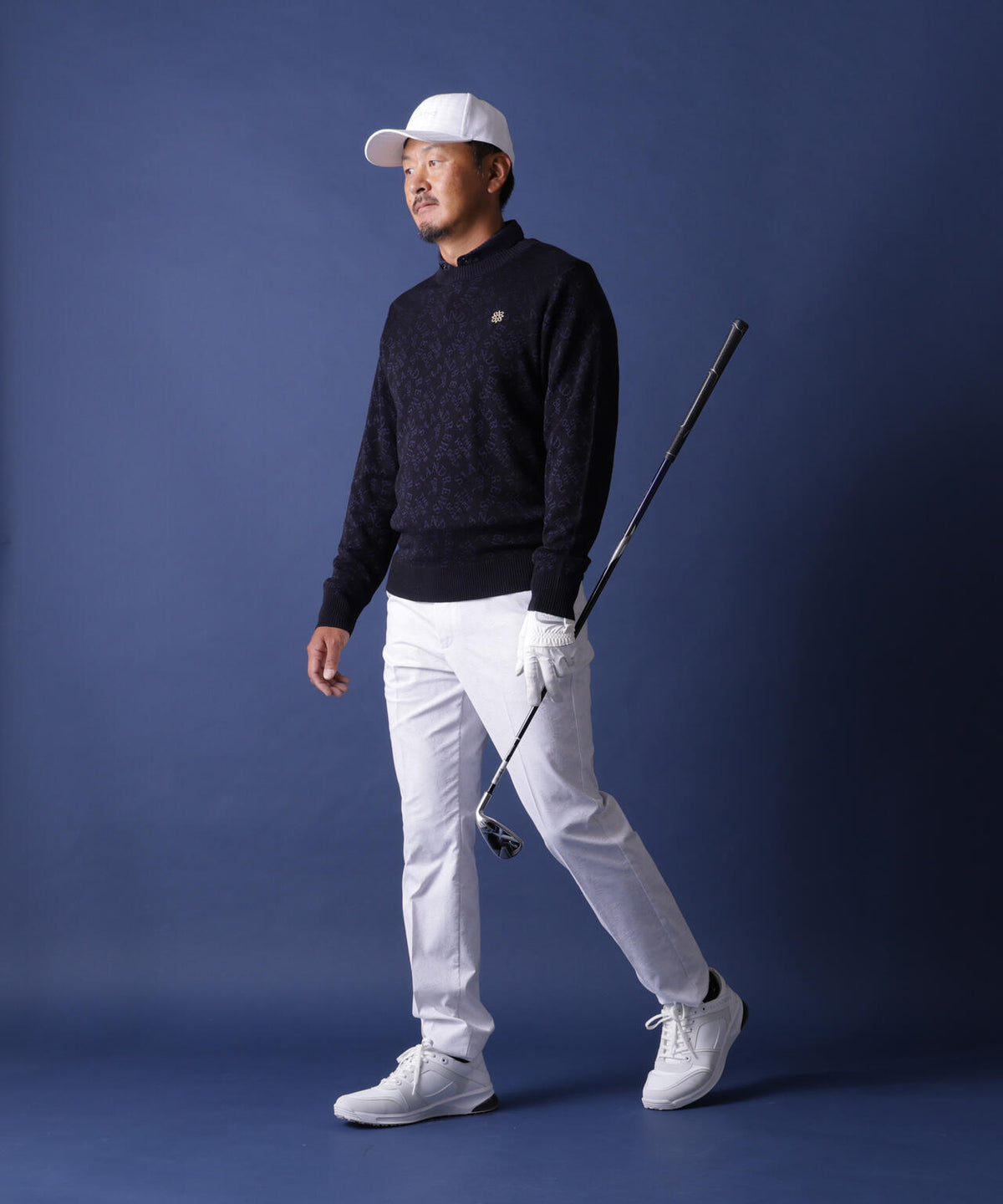 [THE OLD COURSE][ストレッチ] アーチロゴジャガードパンツ (MENS)