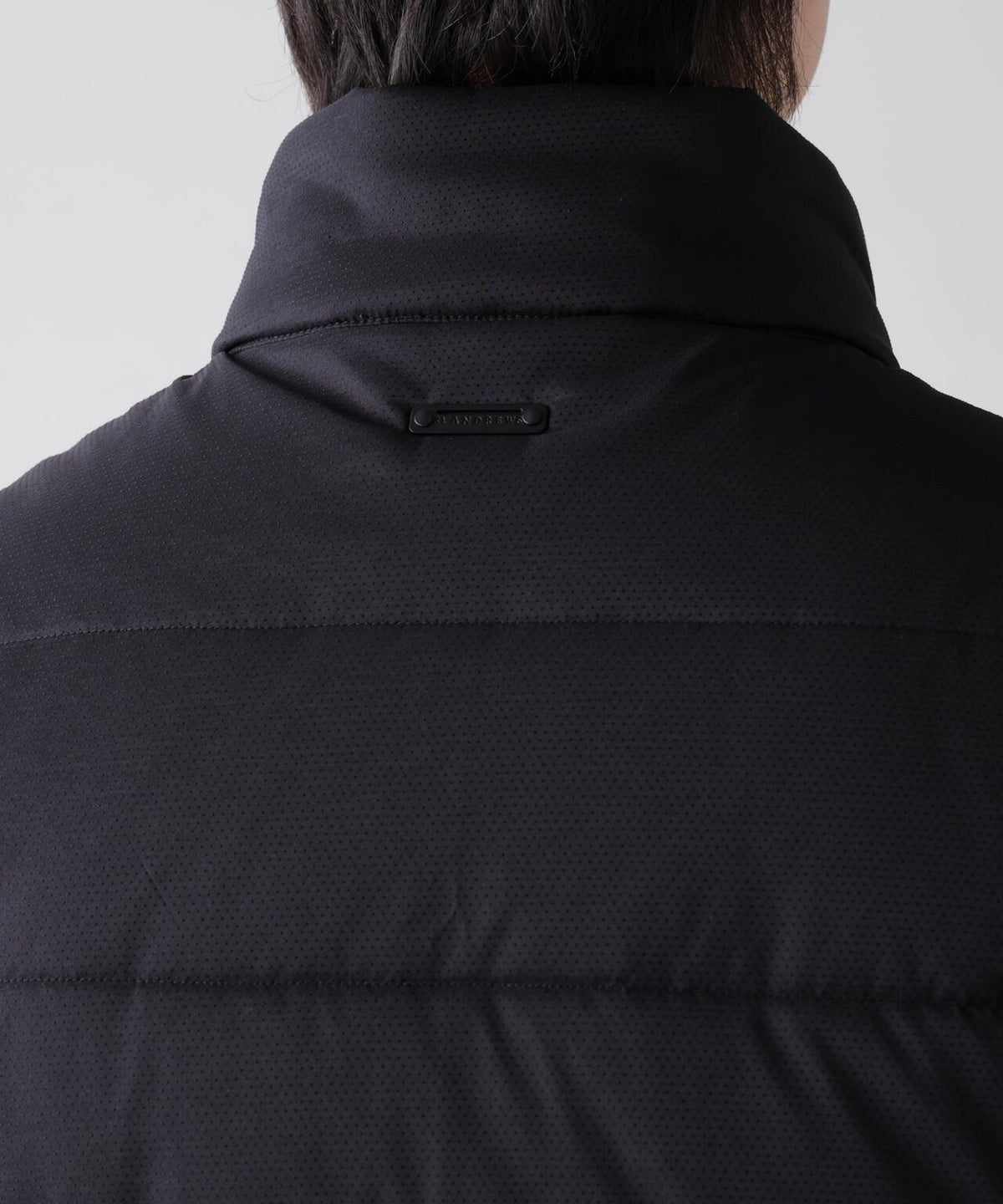 [防風・撥水] ストレッチドットドビー中綿フルジップベスト (MENS)