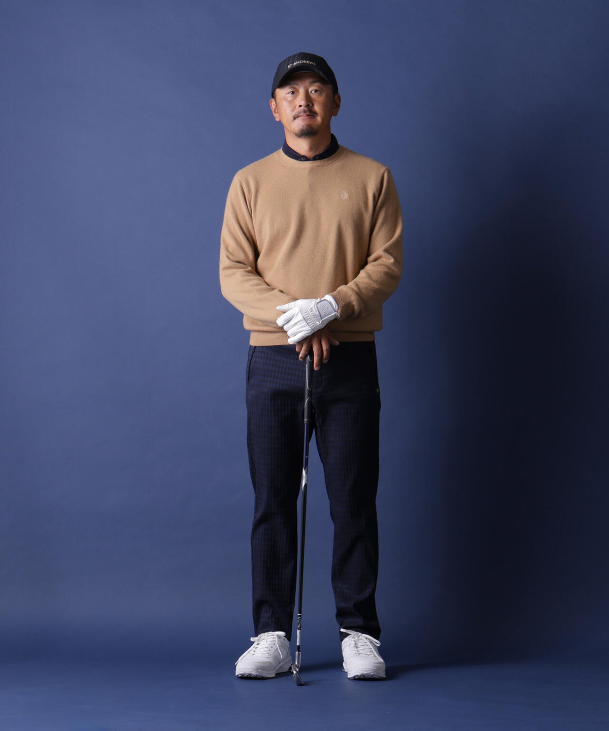 [THE OLD COURSE]12Gカシミヤクルーネックニットプルオーバー (MENS)