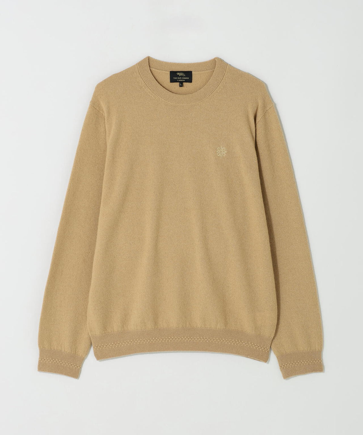 [THE OLD COURSE]12Gカシミヤクルーネックニットプルオーバー (MENS)