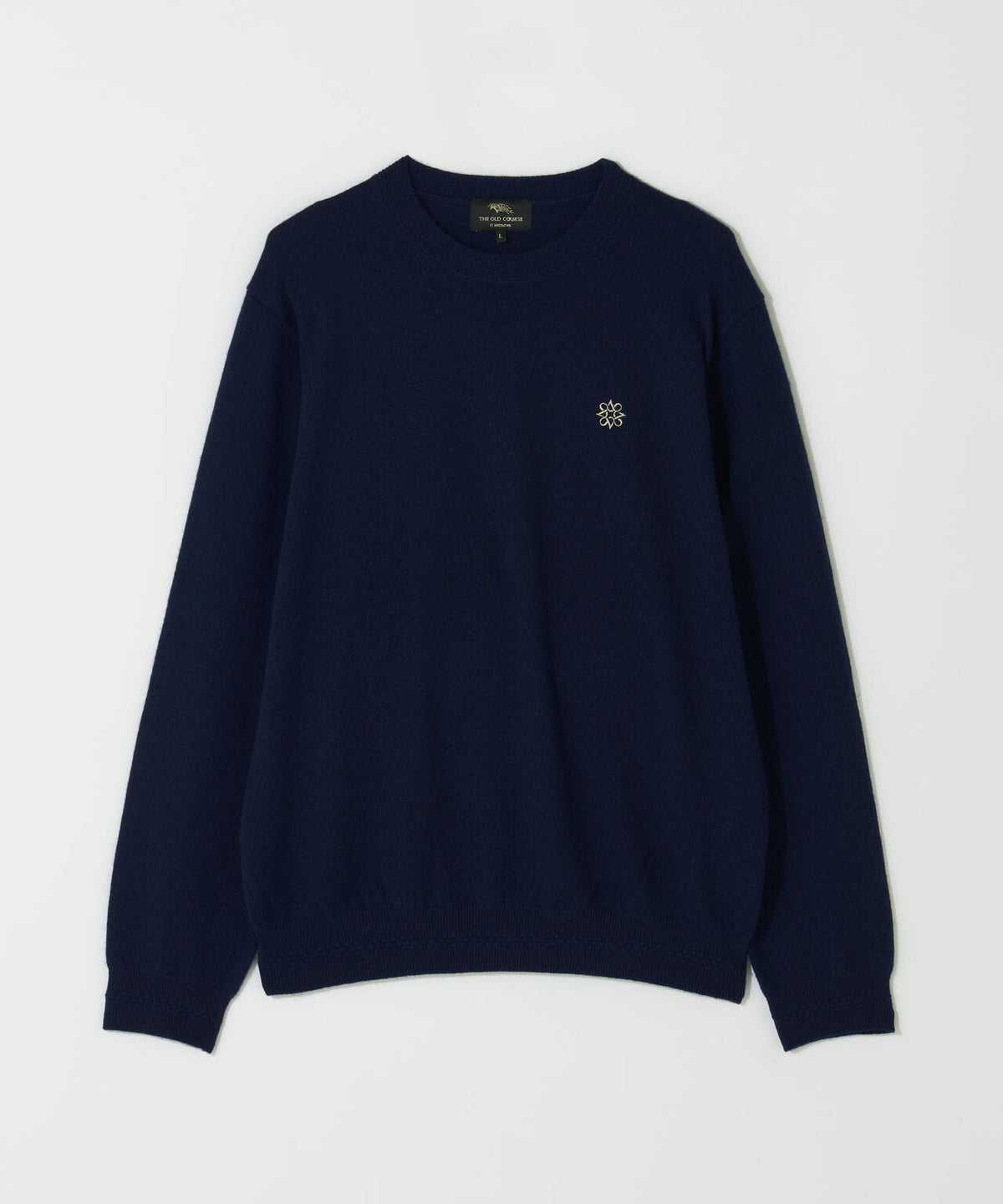 [THE OLD COURSE]12Gカシミヤクルーネックニットプルオーバー (MENS)