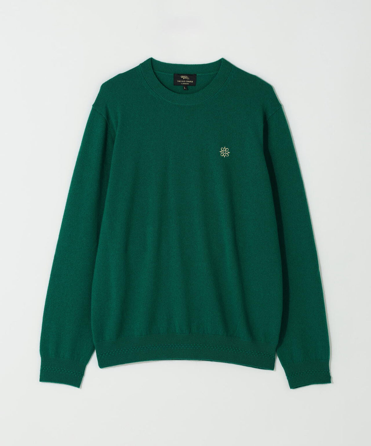 [THE OLD COURSE]12Gカシミヤクルーネックニットプルオーバー (MENS)