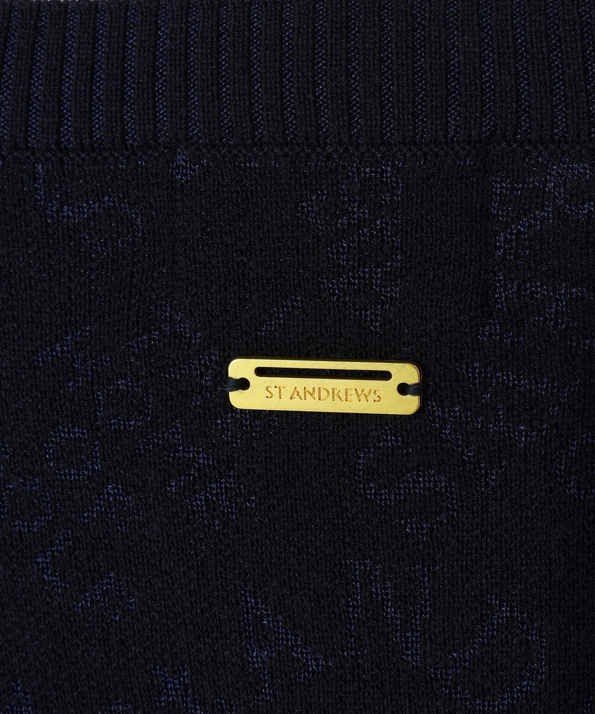 [THE OLD COURSE]14Gアーチロゴジャガードクルーネックニットプルオーバー (MENS)
