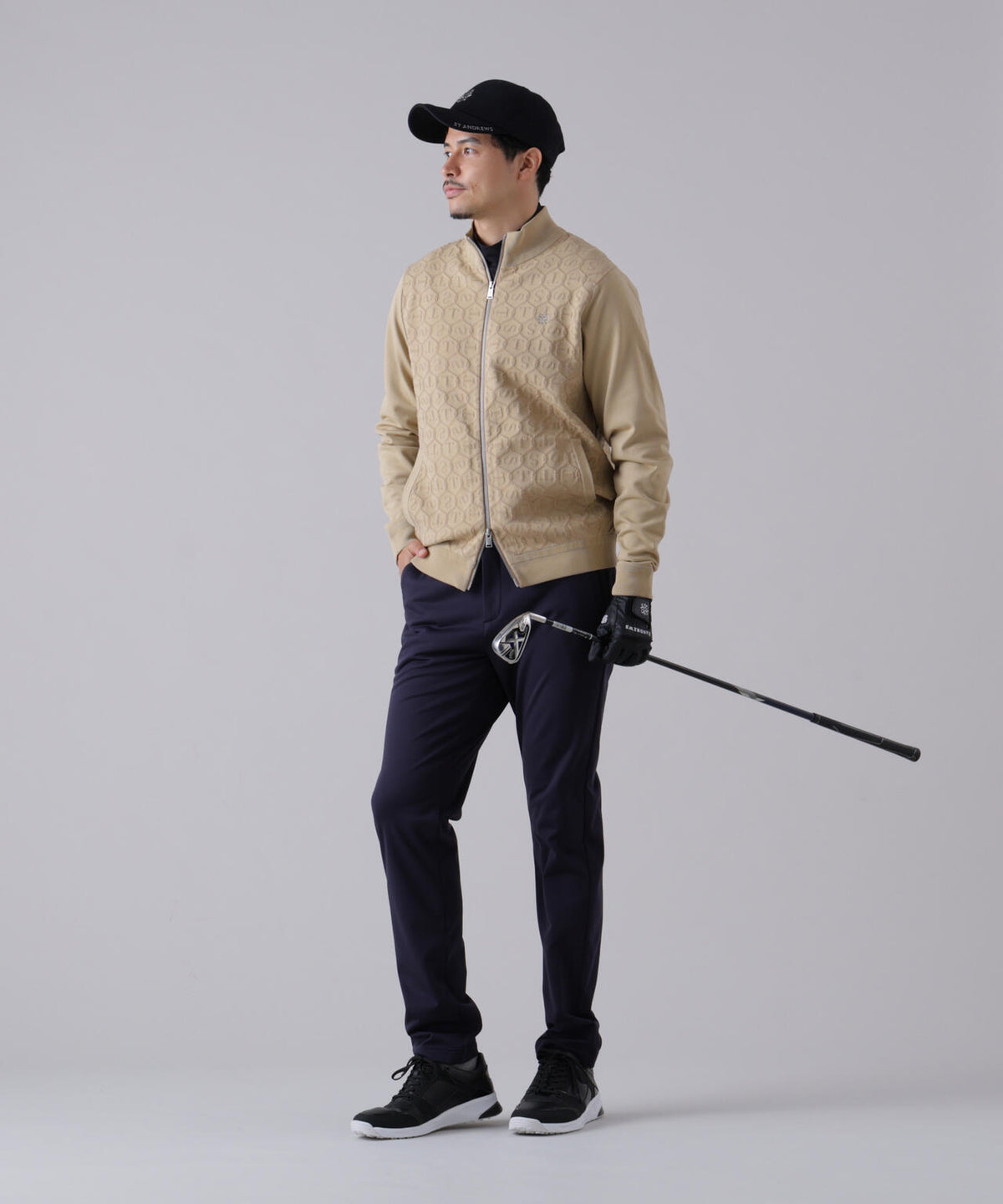14GSTケーブルジャガードニットブルゾン (MENS)