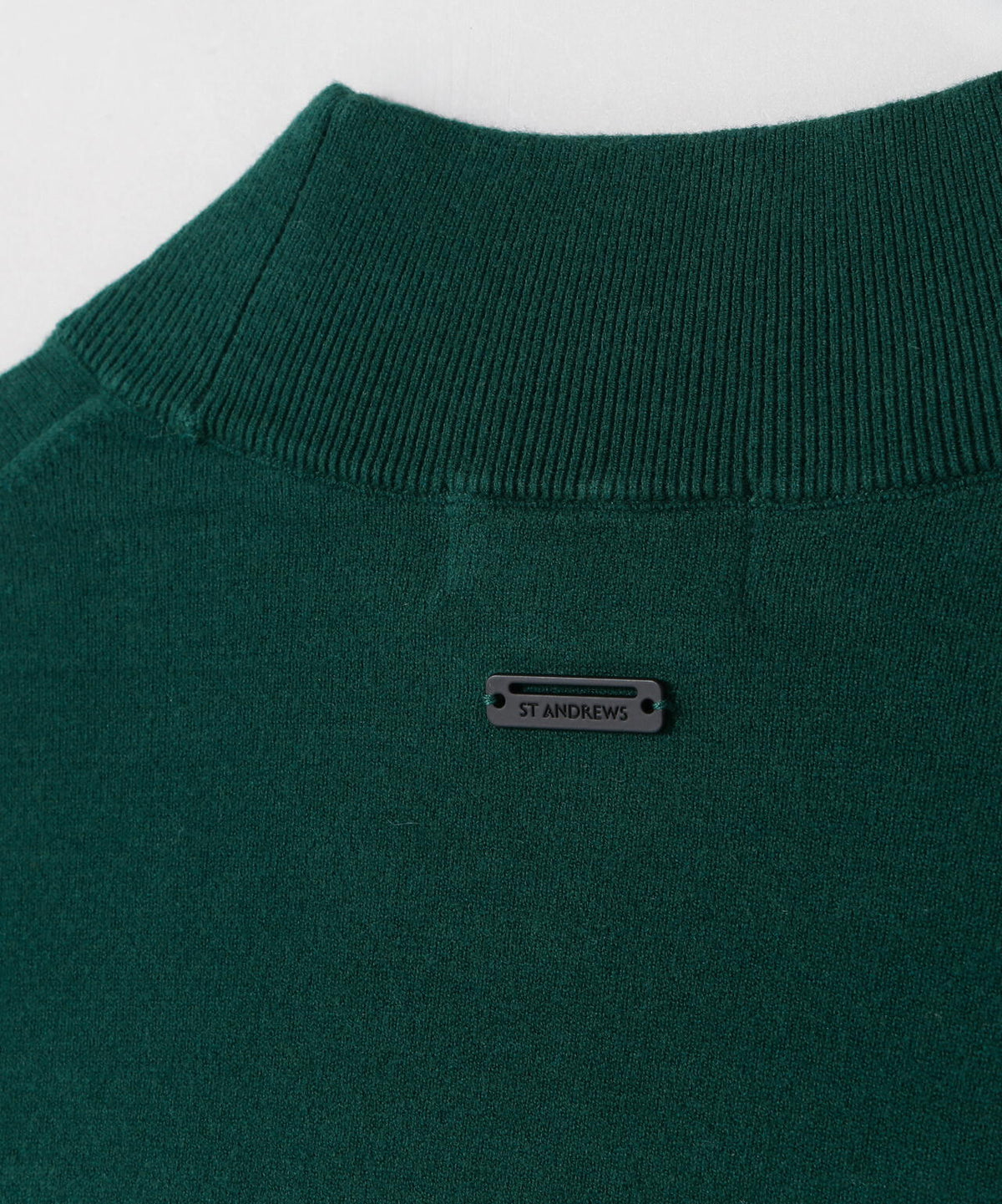 カシミヤタッチ天竺モックネックニットプルオーバー (MENS)