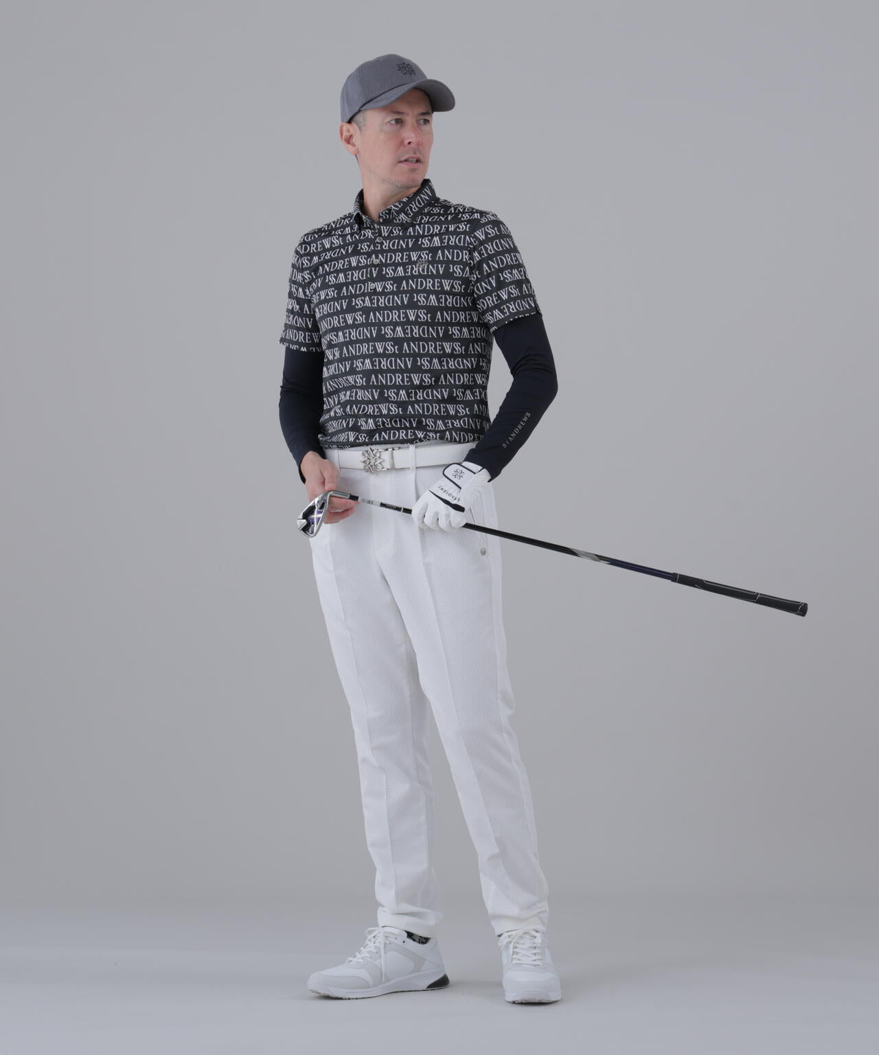 【吸水速乾】【UVカット】TWINCOt UV×メッシュ長袖Uネックインナー (MENS)