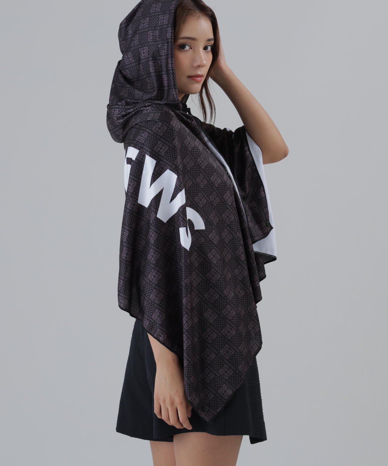 【接触冷感】【UVカット】クールタオルフーディー (UNISEX)