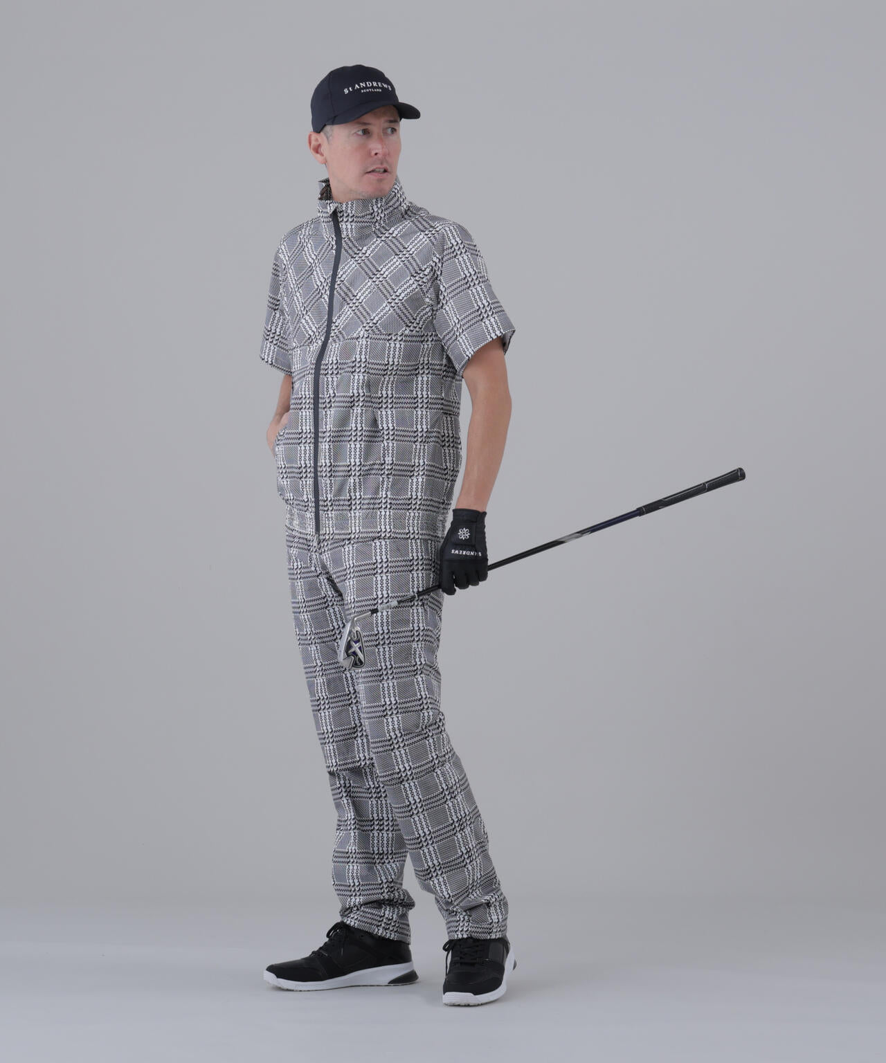 ホースビットチェックレインブルゾン (MENS)